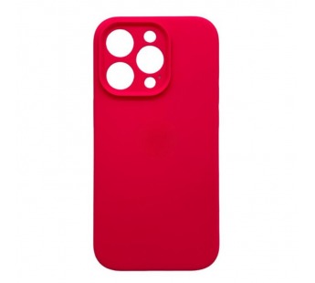 Чехол iPhone 15 Pro Silicone Case (Full Camera/c Лого) №62 Фуксия#2001353