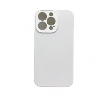 Чехол iPhone 15 Pro Max Silicone Case (Full Camera/c Лого) №09 Белый#1997735
