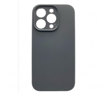 Чехол iPhone 15 Pro Max Silicone Case (Full Camera/c Лого) №15 Серая Сажа#2001413