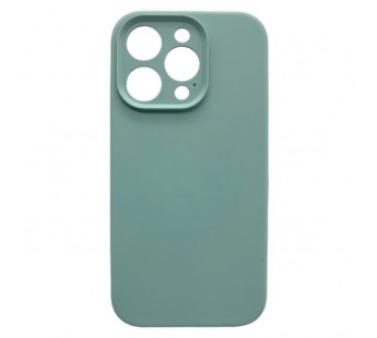 Чехол iPhone 15 Pro Max Silicone Case (Full Camera/c Лого) №17 Драгоценный камень Зеленый#2001406
