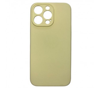 Чехол iPhone 15 Pro Max Silicone Case (Full Camera/c Лого) №60 Молочно-Желтый#2006928
