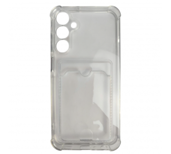 Чехол силиконовый Samsung A25 с визитницей прозрачный#2134128