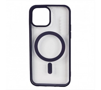 Чехол пластиковый iPhone 15 Magsafe Magnetic Clear Case фиолетовый#1996524