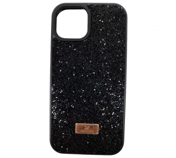 Чехол силиконовый iPhone 15 SWAROWSKI Diamond черный#2040842