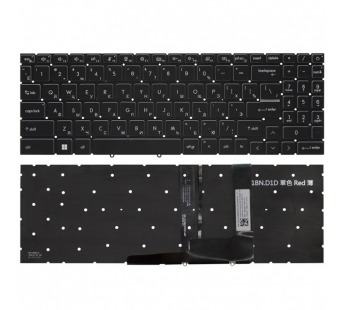 Клавиатура для MSI CreatorPro Z16P B12UGST черная c белой подсветкой#1996501