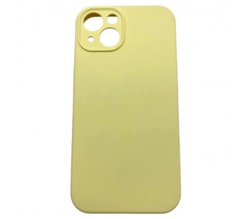 Чехол iPhone 13 Silicone Case (Full Camera/c Лого) №60 Молочный Желтый#2000477