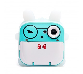 Портативный принтер -игрушка фотоаппарат с набором для печати (green) (228912)#2075810