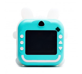 Портативный принтер -игрушка фотоаппарат с набором для печати (green) (228912)#2075811