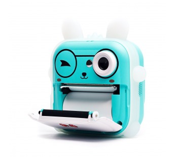 Портативный принтер -игрушка фотоаппарат с набором для печати (green) (228912)#2075812