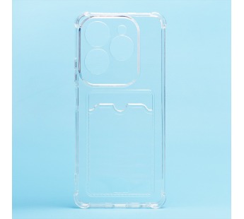 Чехол-накладка - SC338 с картхолдером для "Infinix Hot 40 Pro" (transparent) (228900)#2000953