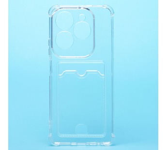 Чехол-накладка - SC338 с картхолдером для "TECNO Spark 20 Pro" (transparent) (228891)#2000960