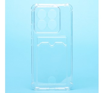 Чехол-накладка - SC338 с картхолдером для "Xiaomi 14 Pro" (transparent) (228883)#2000950