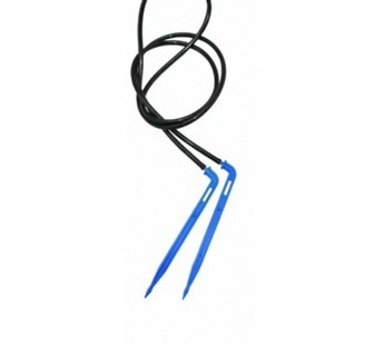 Капельница-колышек с лабиринтом Г-образная 15 см для 2 растений, шт#2095262