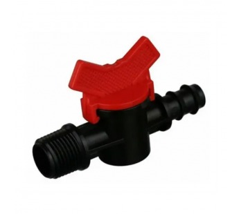 Кран 1/2" наружная x капельная трубка 16 мм , шт#2095255