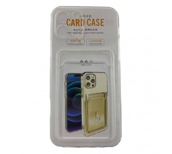 Чехол iPhone 12 Pro Силикон Card Case с Карманом для карты Прозрачный 1.5mm#2134483