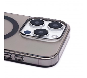 Чехол-накладка - PC Clear Case SafeMag для "Apple iPhone 15 Pro" (black) (231032)#2010930