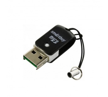 Картридер Smartbuy 706, USB 2.0 - MicroSD, черный (SBR-706-K)#2183611
