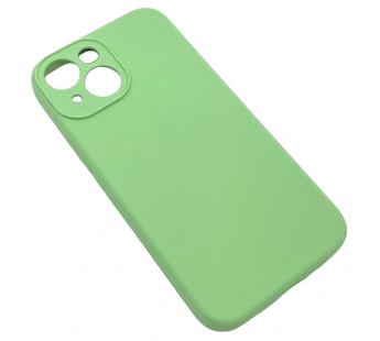 Чехол iPhone 13 Mini Silicone Case (Full Camera/с Лого) №16 Мятно-Зеленый#2037297