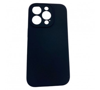 Чехол iPhone 13 Pro Max Silicone Case (Full Camera/с Лого) №01 Черный#1999643