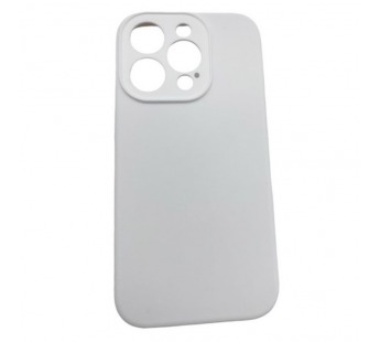 Чехол iPhone 13 Pro Max Silicone Case (Full Camera/с Лого) №02 Белый#1999564