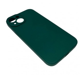 Чехол iPhone 14 Silicone Case (Full Camera/с Лого) №08 Зеленый Сосновый Лес#2037291