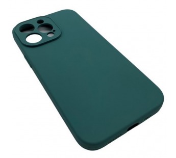 Чехол iPhone 14 Pro Max Silicone Case (Full Camera/с Лого) №13 Сосновая Хвоя Зеленая#2041780