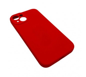 Чехол iPhone 15 Silicone Case (Full Camera/с Лого) №12 Красный#1999550