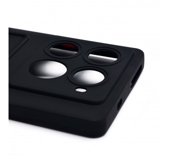 Чехол-накладка - SC337 с картхолдером для "Infinix Note 40 Pro 4G" (black) (230696)#2106001