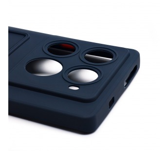 Чехол-накладка - SC337 с картхолдером для "Infinix Note 40 Pro 4G" (dark blue) (230697)#2106003
