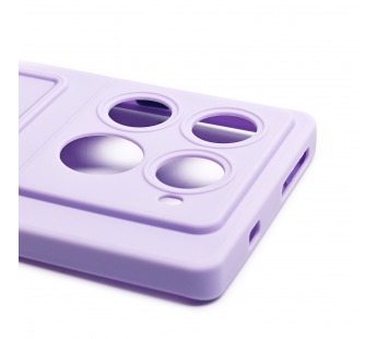 Чехол-накладка - SC337 с картхолдером для "Infinix Note 40 Pro 4G" (light violet) (230698)#2106006