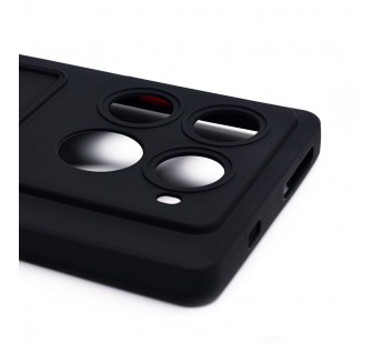 Чехол-накладка - SC337 с картхолдером для "Infinix Note 40 Pro+ 5G" (black) (230658)#2106008