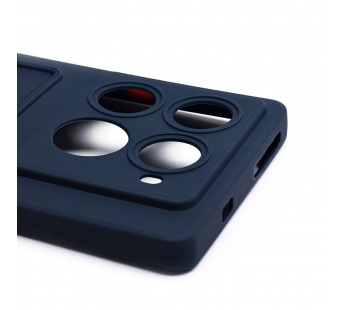 Чехол-накладка - SC337 с картхолдером для "Infinix Note 40 Pro+ 5G" (dark blue) (230659)#2106010