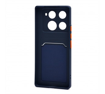 Чехол-накладка - SC337 с картхолдером для "Infinix Note 40 Pro+ 5G" (dark blue) (230659)#2090705