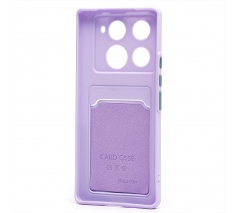 Чехол-накладка - SC337 с картхолдером для "Infinix Note 40 Pro+ 5G" (light violet) (230660)#2088182