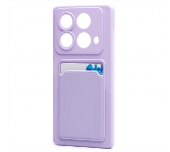 Чехол-накладка - SC337 с картхолдером для "Infinix Note 40" (light violet) (230717)#2088180