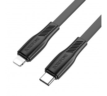 Кабель USB - Apple lightning Borofone BX85 (повр.уп) 100см 2,4A  (black) (232430)#2002261