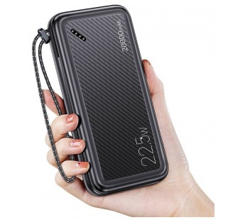 Внешний аккумулятор 20000 mAh USAMS US-CD168 PB60 (2USB/QC/PD/22.5W) черный#2047992