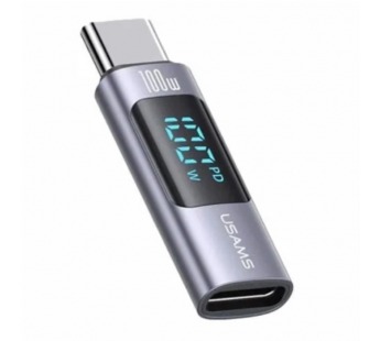 Переходник Type-C - Type-C выход USAMS S682 AU18 (100W/дисплей)#2111839