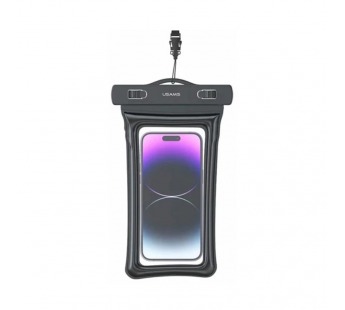 Чехол водонепроницаемый универсальный USAMS US-YD011 7" защита IP8X черный#2071039