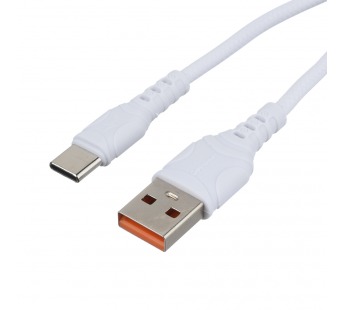 USB кабель шт.USB (A) - шт.Type-C 1м, 2,4A, ПВХ, белый GP06T "GoPower"#2002268