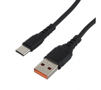 USB кабель шт.USB (A) - шт.Type-C 1м, 2,4A, ПВХ, черный GP06T "GoPower"#2086244