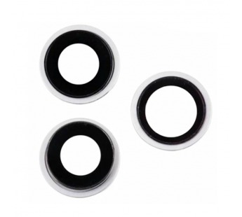 Стекло камеры для iPhone 15 Pro (комплект 3 шт.) Белый#2071418