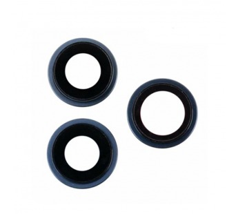 Стекло камеры для iPhone 15 Pro (комплект 3 шт.) Синий#2071416