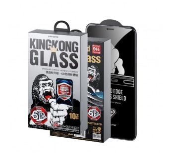 Защитное стекло iPhone 15 Plus WEKOME WTP-056 (King Kong 6D Антишпион) в упаковке Черное#2102352