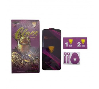 Защитное стекло iPhone 14 Pro (Golden Armor OG ESD) в упаковке с салфетками Черное#2134596