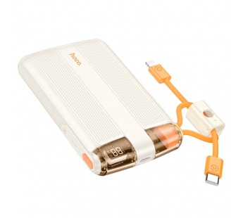 Внешний аккумулятор Hoco J127 mini PD20W 10000mAh Type-C/Type-C/Lightning (milky white)(229924)#2005585