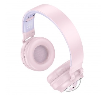 Накладные Bluetooth-наушники Hoco W50 Cute fun (pink) (229401)#2049431