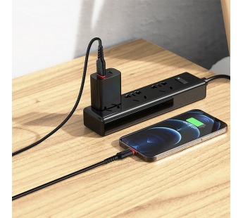 Кабель USB - Apple lightning Hoco X59 Victory 300см 2,4A  (black) (229354)#2018845