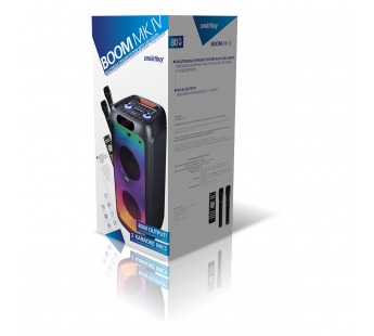 Колонка SmartBuy BOOM MK IV, 80Вт, Bluetooth, MP3-FM, 2 микрофона (SBS-5460)#2002628