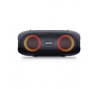Колонка-Bluetooth Perfeo "WALLY" 20W, MP3 USB, FM, AUX, MIC, TWS, LED, 6000 мАч, черная#2002632